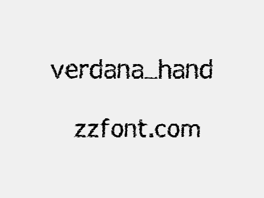 verdana_hand