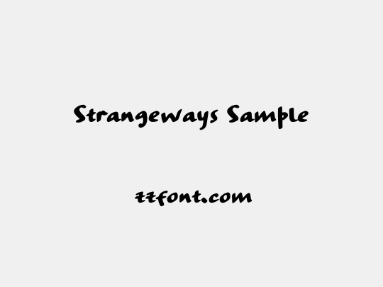 Strangeways Sample