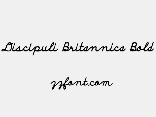 Discipuli Britannica Bold