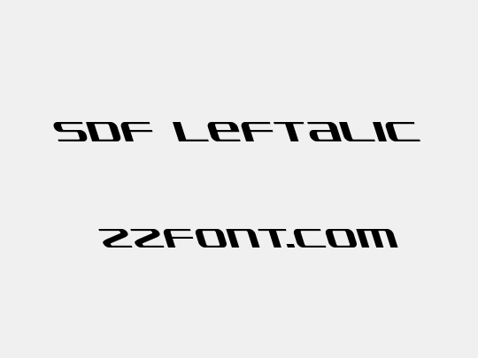 SDF Leftalic