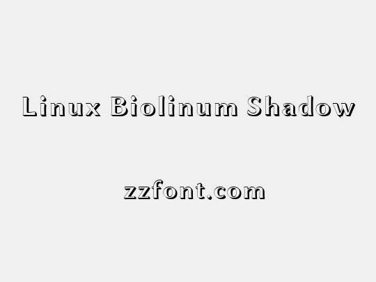 Linux Biolinum Shadow