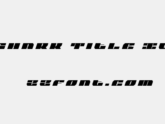 Joy Shark Title Italic