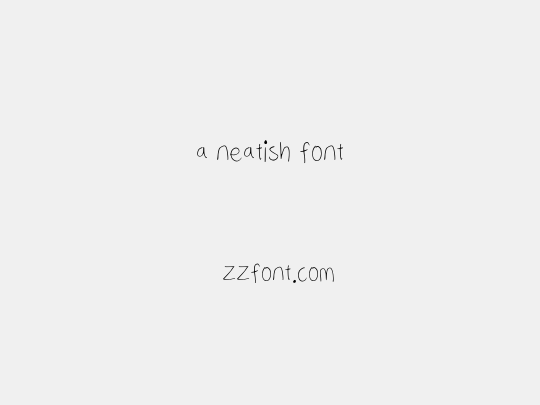a neatish font