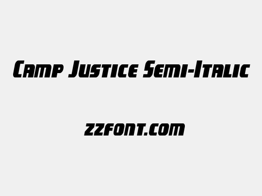 Camp Justice Semi-Italic