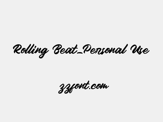 Rolling Beat_Personal Use