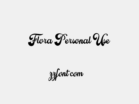 Flora Personal Use