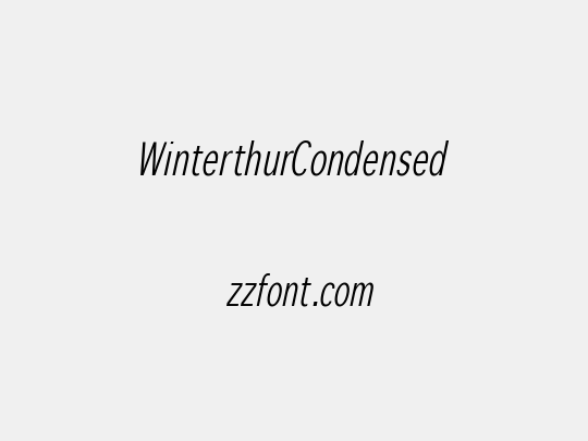 WinterthurCondensed