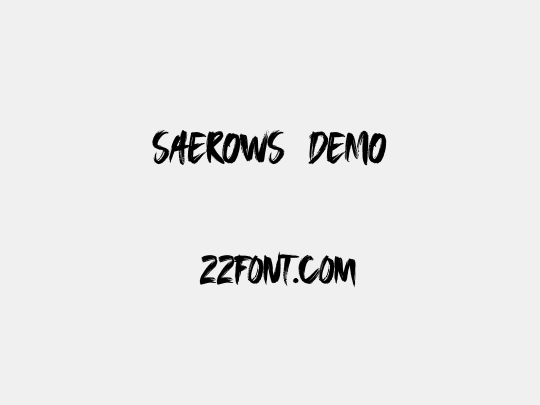 SAEROWS  DEMO