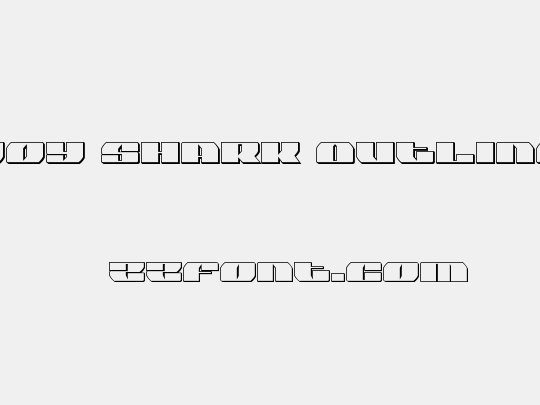 Joy Shark Outline