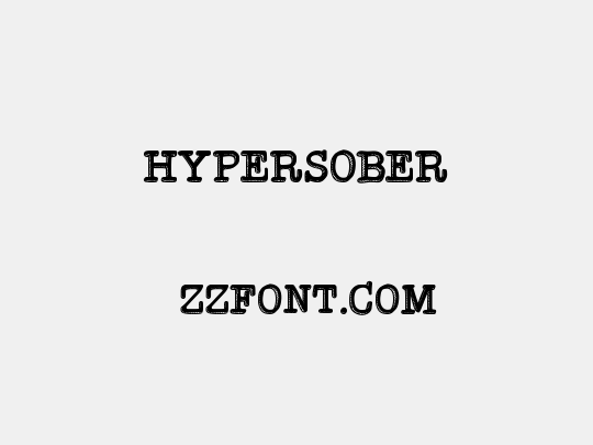 Hypersober