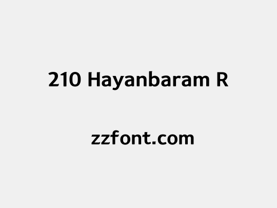 210 Hayanbaram R