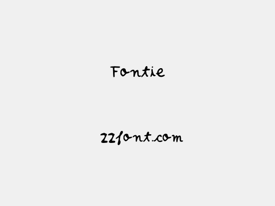 Fontie