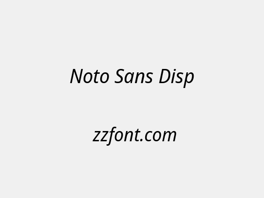 Noto Sans Disp