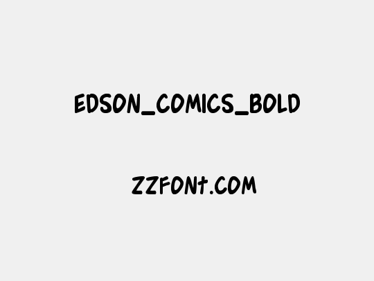 Edson_Comics_Bold