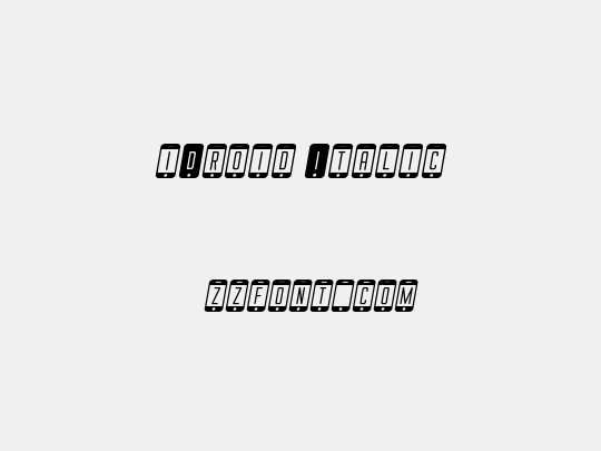 iDroid Italic