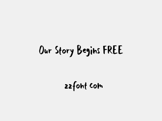 Our Story Begins FREE