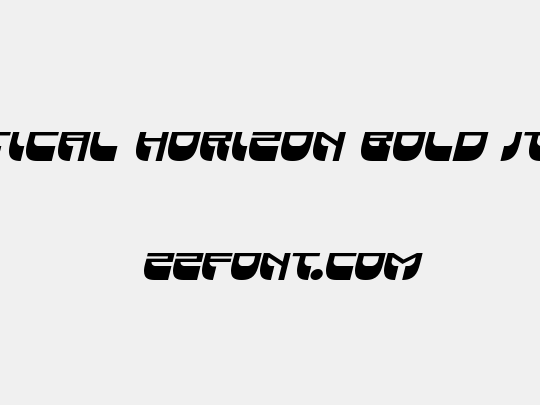 Vertical Horizon Bold Italic