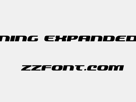 Quickening Expanded Italic