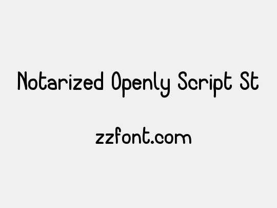 Notarized Openly Script St