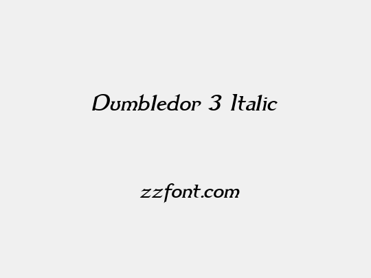 Dumbledor 3 Italic