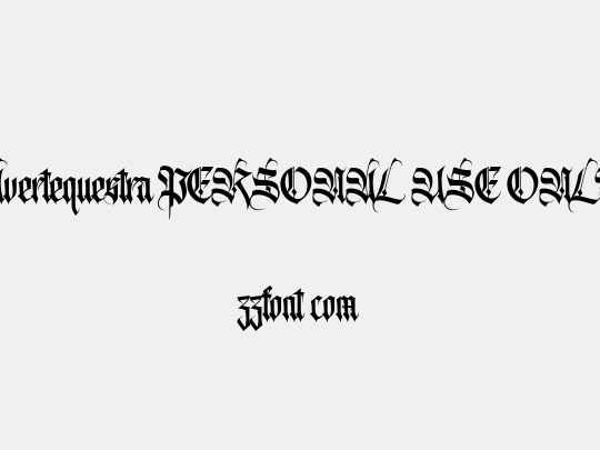 Avertequestra PERSONAL USE ONLY