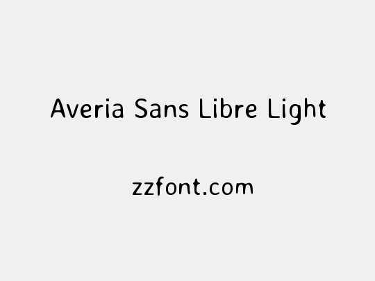 Averia Sans Libre Light