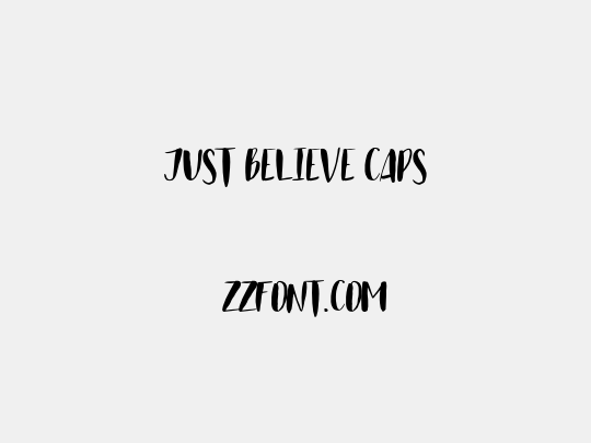 Just Believe Caps