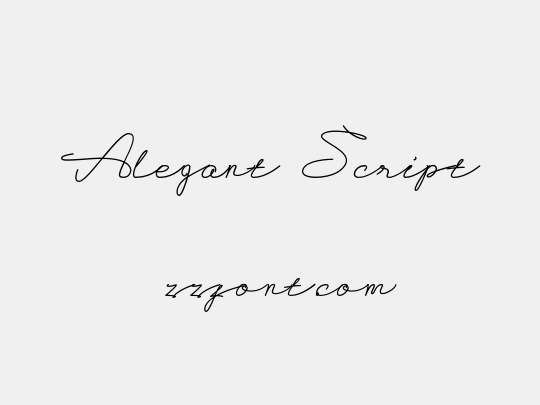 Alegant Script