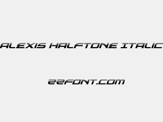 Alexis Halftone Italic