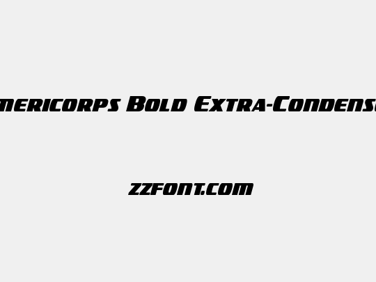 Americorps Bold Extra-Condensed
