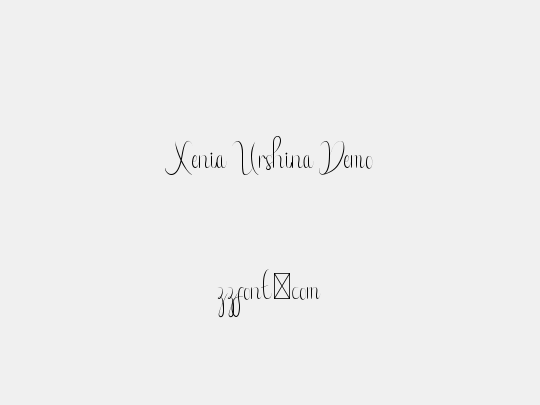 Xenia Urshina Demo