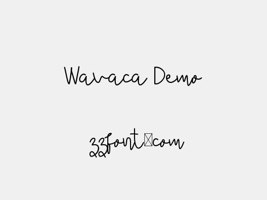 Wavaca Demo