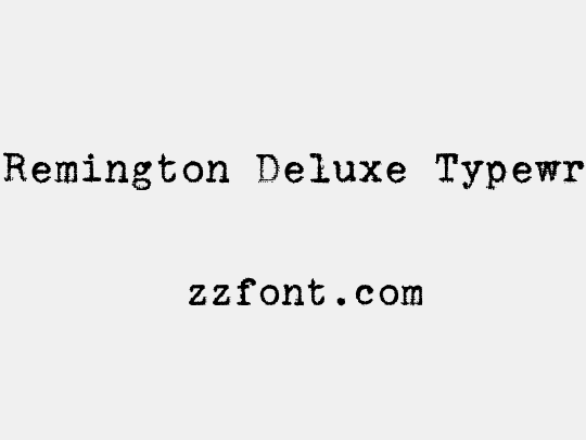 zai Remington Deluxe Typewriter