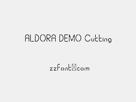 ALDORA DEMO Cutting