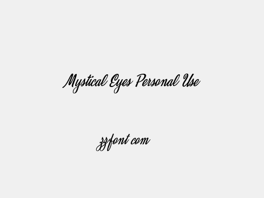 Mystical Eyes Personal Use