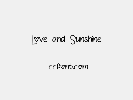 Love and Sunshine