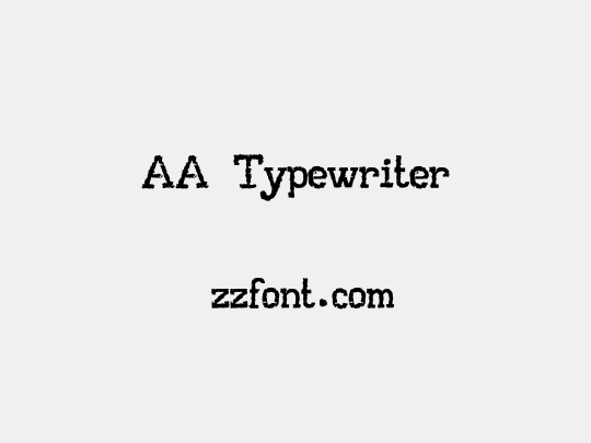 AA Typewriter