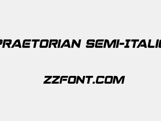 Praetorian Semi-Italic