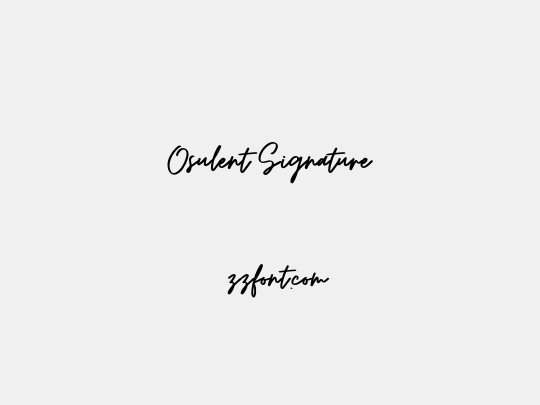 Osulent Signature