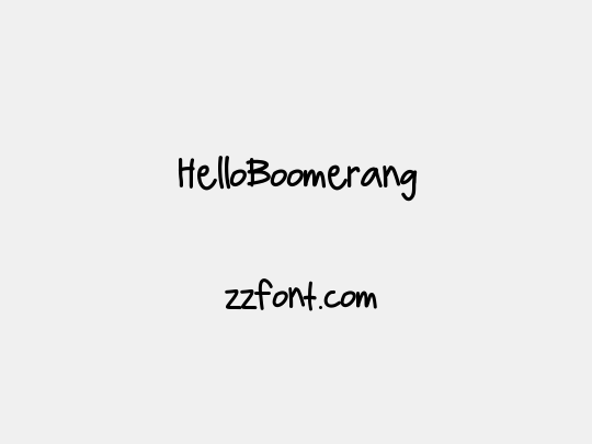 HelloBoomerang