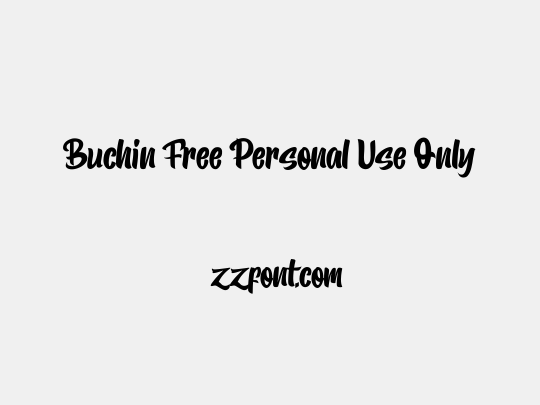 Buchin Free Personal Use Only