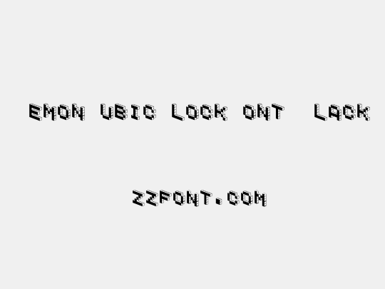 DemonCubicBlockFont Black