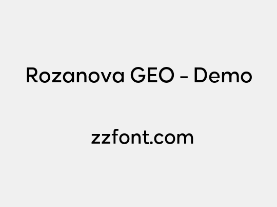 Rozanova GEO - Demo