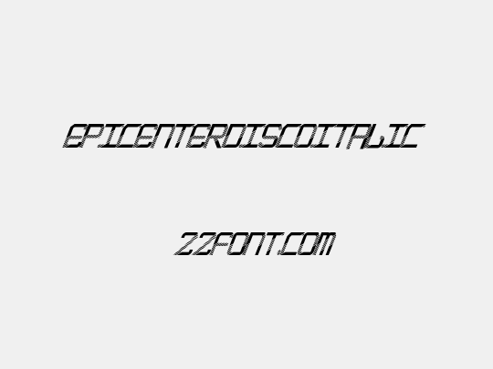 EpicenterDiscoItalic