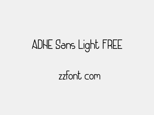 ADHE Sans Light FREE