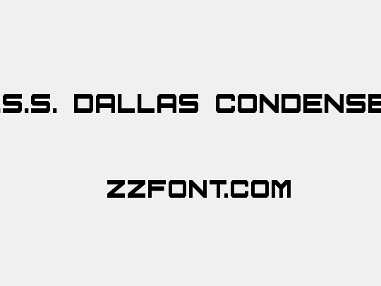 U.S.S. Dallas Condensed