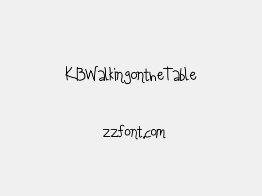 KBWalkingontheTable