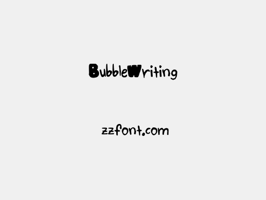 BubbleWriting
