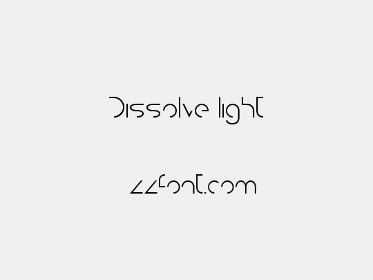 Dissolve light
