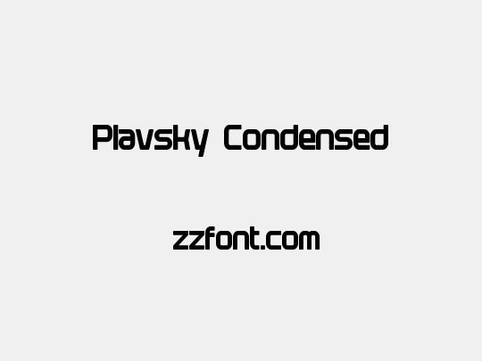 Plavsky Condensed